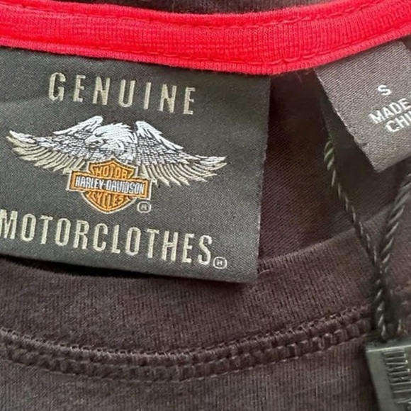 NWT Harley-Davidson Black Tee with Red Highlights - Picture 3 of 5